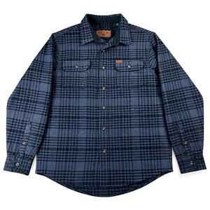 Orvis Heavy Flannel Shacket Button Up Jacket Men's Medium Blue Plaid Fishing